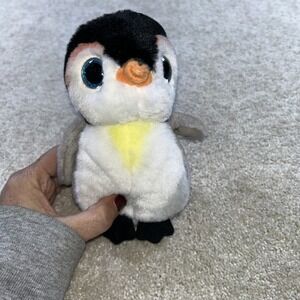 Ty Beanie Boos Pongo Penguin 6" Stuffed Animal Doll VelveTy‎ Arctic Soft 2018